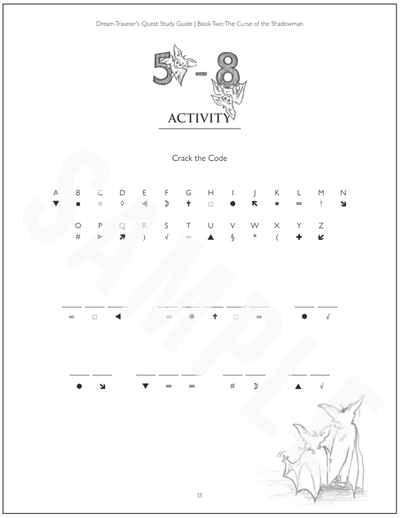 The Dream Traveler's Quest Printable Workbooks (Ages 7-12)